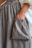 Arbi Gingham Pocket Culotte Pant Chocolate